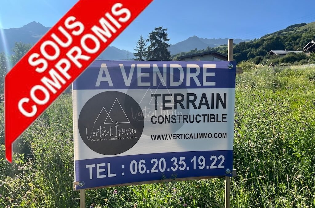 A VENDRE –  Terrain constructible de 638 m2 à Valezan – Versant du soleil