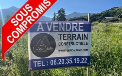 A VENDRE –  Terrain constructible de 638 m2 à Valezan – Versant du soleil