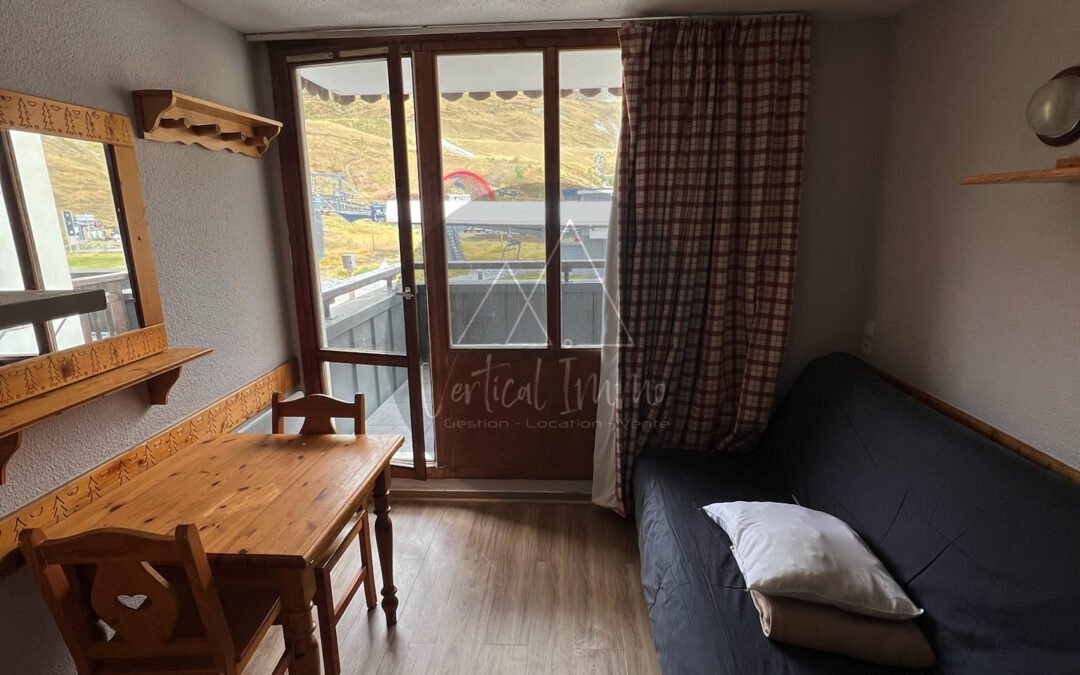 A VENDRE – Studio de 21,34 m2 – TIGNES Val Claret – Bâtiment Rond Point des Pistes – Ref 160RPPC