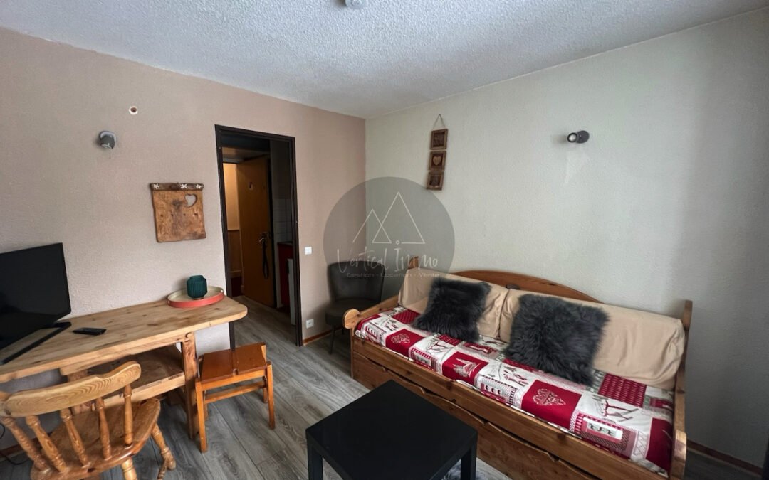 A VENDRE – Studio de 18,23 m2 – TIGNES Val Claret – Bâtiment Rond Point des Pistes – Ref 168RPPC