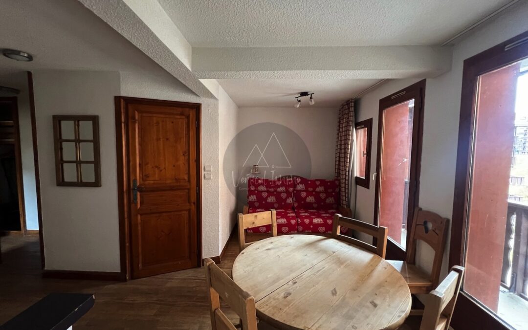 A VENDRE – Appartement 2 Pièces de 38,22 m2 – TIGNES Val Claret – Résidence Chalet Club IV – Ref 404CC4