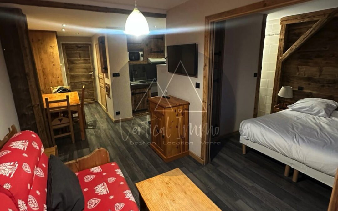 A VENDRE – Appartement 2 Pièces + Coin Montagne de 40,26 m2 – TIGNES Val Claret – Résidence Chalet Club IV – Ref 76CC4